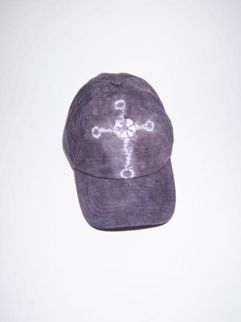 Acne Studios Tie-dye baseball cap - Dark Blue