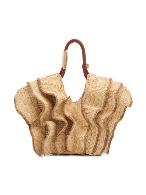 Zimmermann Women's Goldentime Small Ruffle Tote Bag - Natural