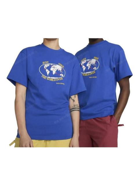 Nike Worldover Football T-Shirt 'Blue' FB2750-480