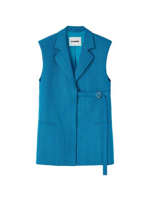 ベスト・ジレ Jil Sander Ivory viscose blend sleeveless overcoat Jil Sander(ジルサンダー) ベスト・ジレ(レディース) - 海外通販