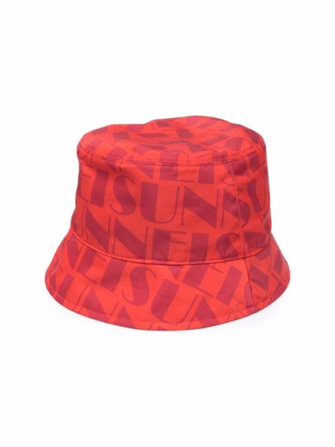 SUNNEI logo-print reversible bucket hat