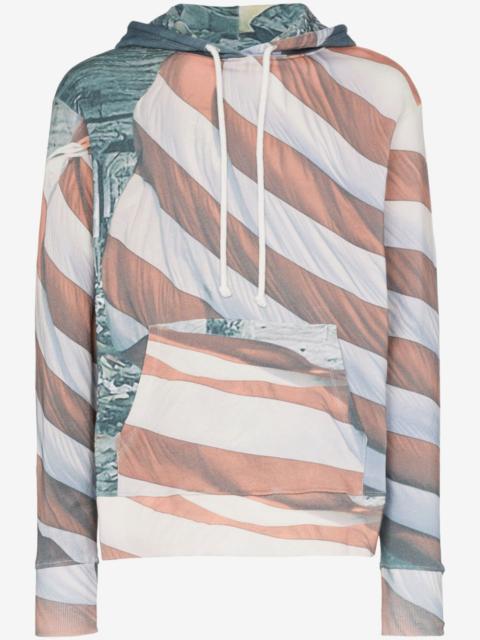 424 american flag cotton hoodie