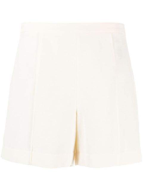 Vince high-waisted pressed-crease shorts
