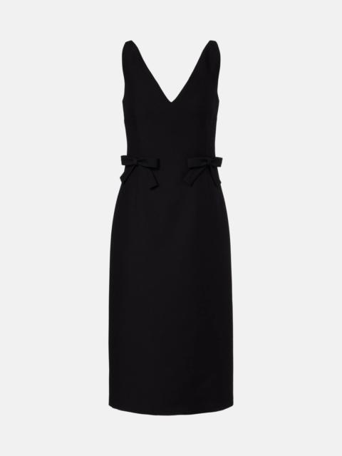 Valentino Crepe Couture bow-detail midi dress