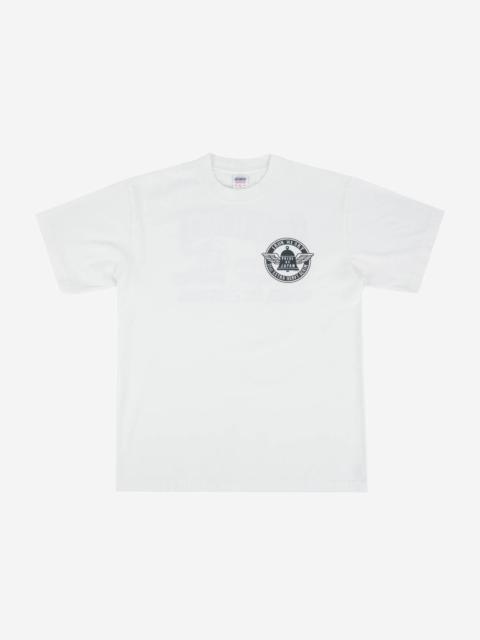 Iron Heart IHPT-2301-WHT 7.5oz Printed Loopwheel Crew Neck T-Shirt - White