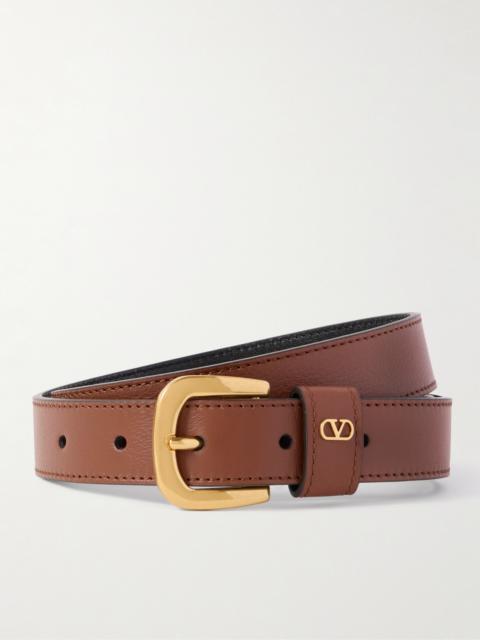 Valentino Vlogo Leather Belt