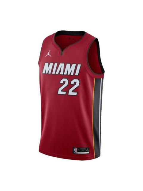 Jordan Men's Air Jordan Basketball Sports SW Fan Edition 20-21 Season Miami Heat Butler 2 No. 2 Jersey CV94