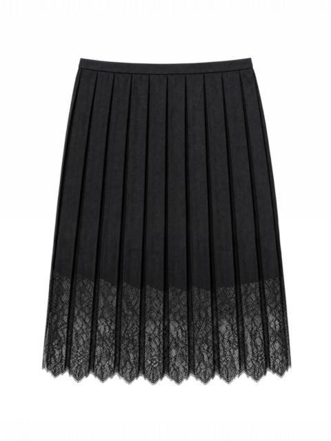 The Kooples SHORT SKIRT WITH BLACK LACE