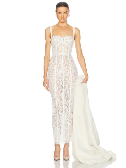 HELSA The Lace Column Dress