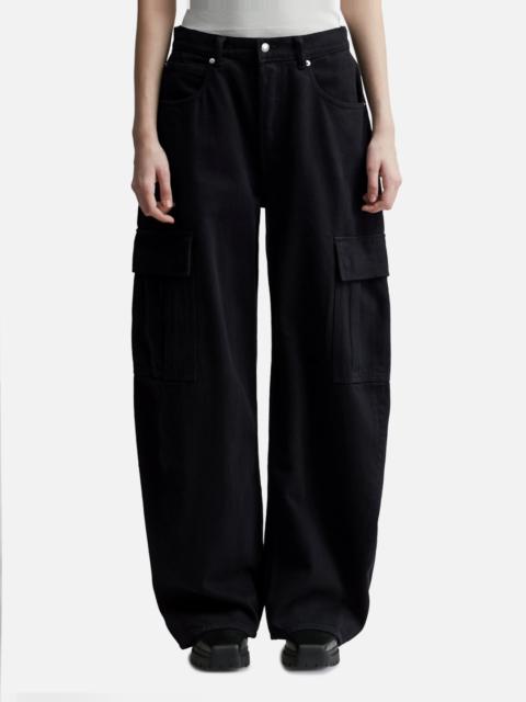 alexanderwang.t OVERSIZE CARGO JEANS IN COTTON