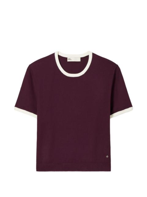 TORY BURCH contrast-trim T-shirt