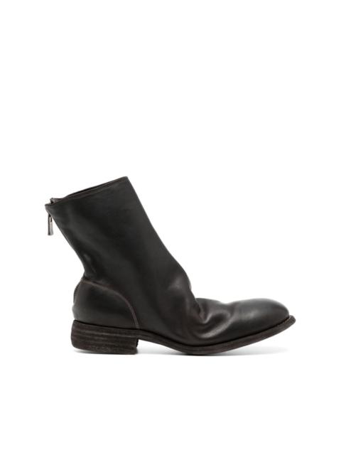 Guidi zip-fastened leather boots