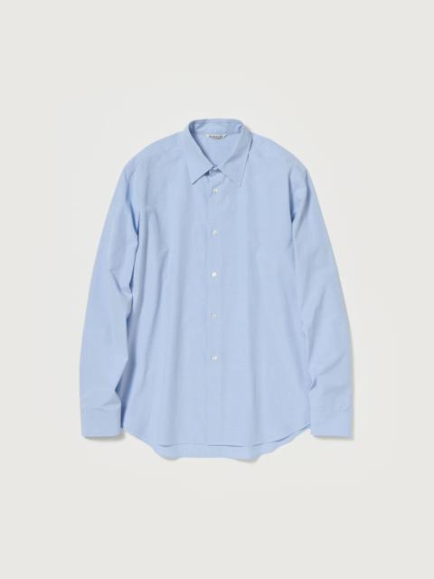 AURALEE WASHED FINX WEATHER CHAMBRAY SHIRT