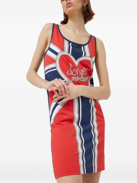 Moschino heart-print mini dress