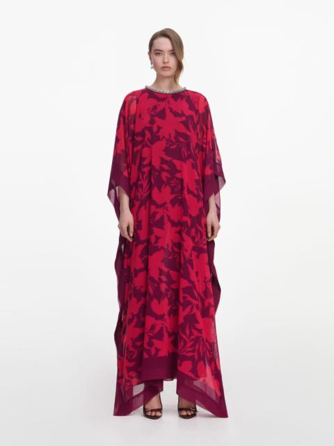 self-portrait Pink Floral Kaftan