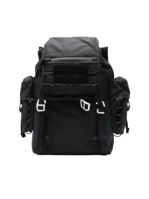 sacai drawstring flap backpack