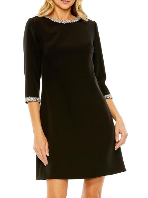 MAC DUGGAL Women's Embellished A-Line Cocktail Dress - Black