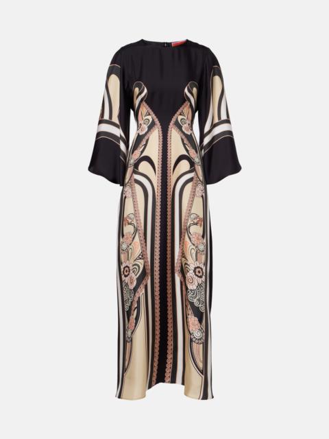 La DoubleJ Sorella printed silk maxi dress
