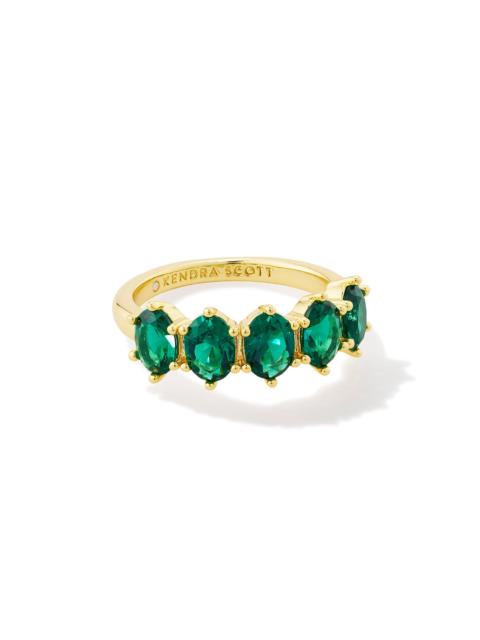 KENDRA SCOTT Cailin Gold Crystal May Band Ring