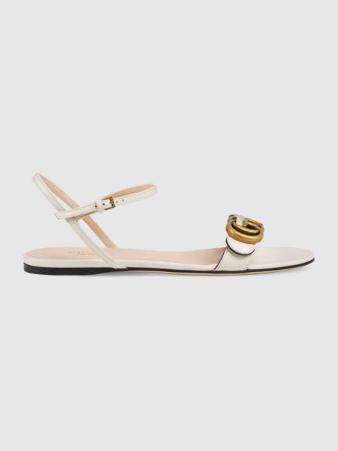 GUCCI Leather sandal with Double G