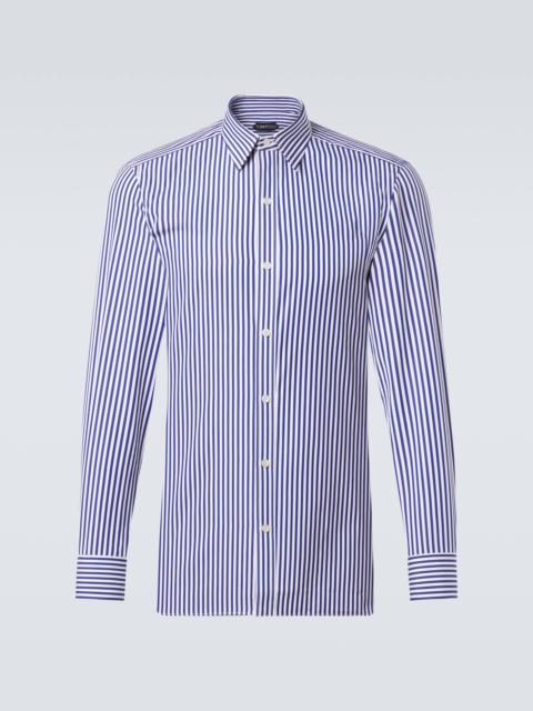 TOM FORD Bengal stripe cotton poplin shirt