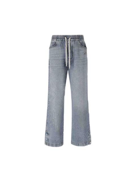 AMIRI DRAWSTRING WIDE-LEG JEANS