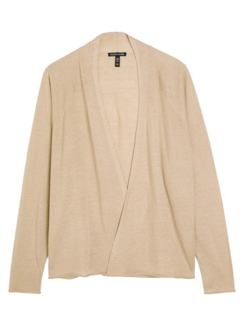 EILEEN FISHER Eileen Fisher Fine-knit Linen-blend Cardigan