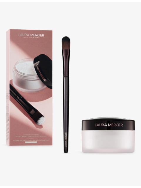 Laura Mercier Awaken Your Eyes Secret Brightening Powder + Brush Gift Set Worth £57