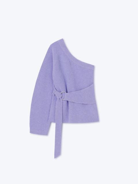 Nanushka ANCA - One shoulder belted knit - Lilac