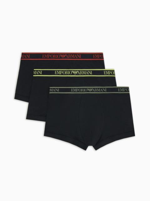 Three-pack of boxer briefs with core logo waistband