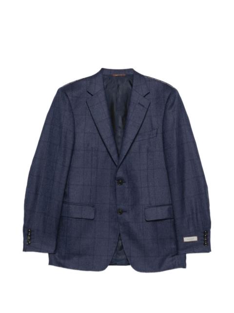 Canali check pattern blazer