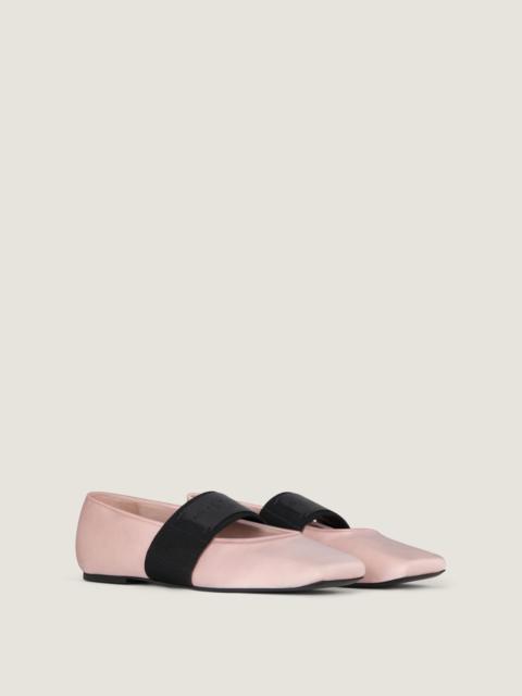 Givenchy SLICED SQUARE BALLERINAS IN SATIN