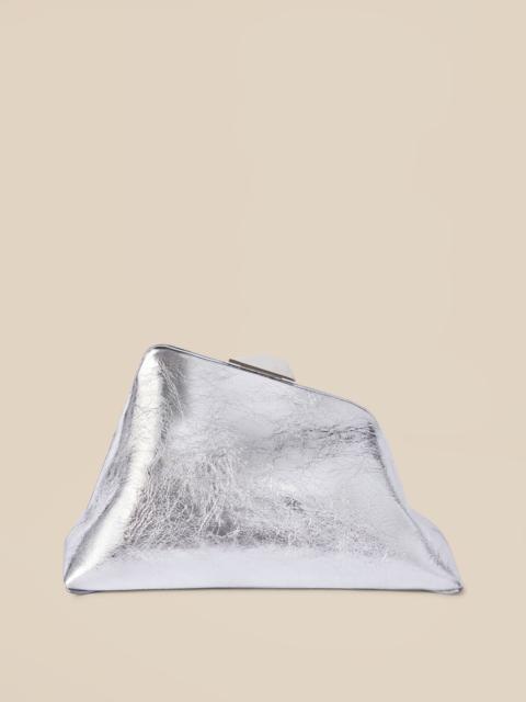 THE ATTICO ''DAY OFF'' SILVER SHOULDER BAG