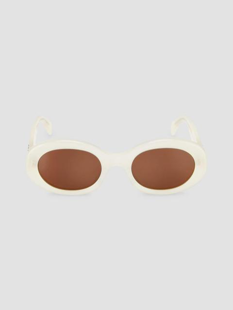CELINE Women's Triomphe 52MM Oval Sunglasses - Ivory Brown