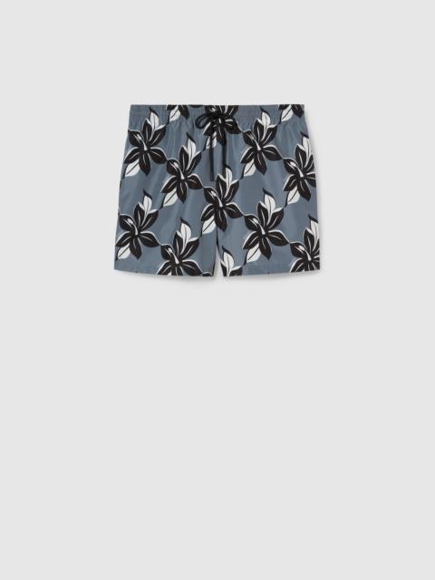 GUCCI Printed technical poplin swim short