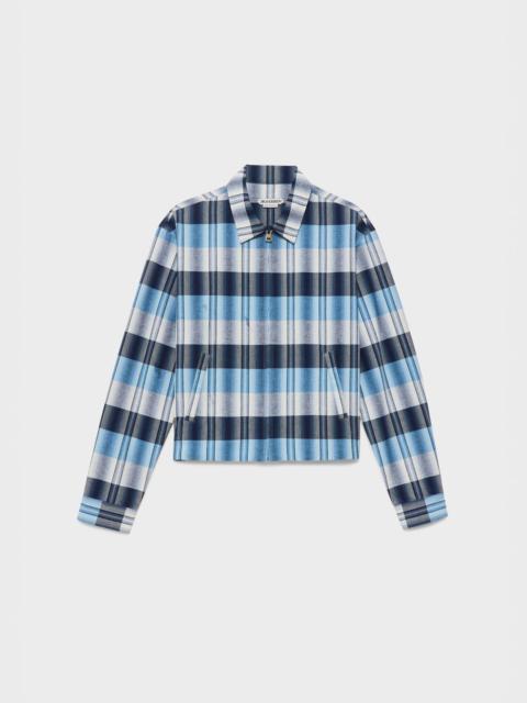 JW Anderson WOMENS FRONT ZIP BLOUSON IN NAVY & BLUE