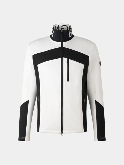BOGNER Xilas mid-layer jacket in Off-white/Black