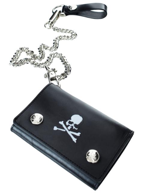 MASTERMIND WORLD BLACK LEATHER WALLET WITH CHAIN