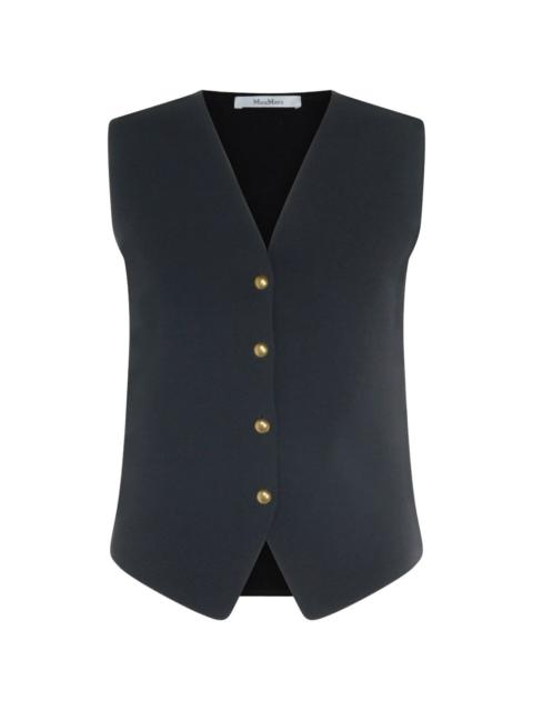 Max Mara V-neck button-up gilet
