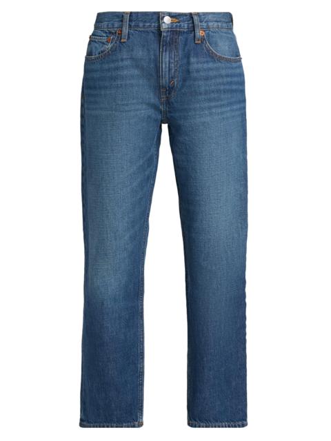 RE/DONE Women's Blondie Straight-Leg Crop Jeans - Mendocino Indigo