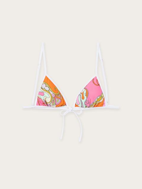 PUCCI ORCHIDEE PRINT TRIANGLE BIKINI TOP