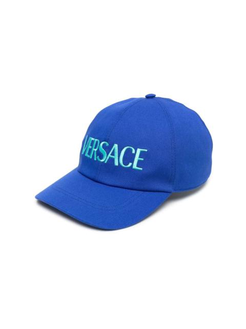 VERSACE logo embroidered cap