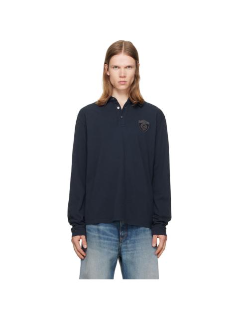 MM6 Maison Margiela Navy Cotton Polo