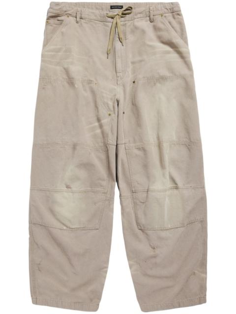 BALENCIAGA Double Knee cotton-canvas trousers
