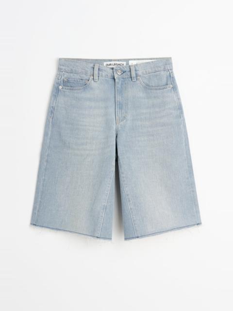Our Legacy Midi Shorts Pale Coast Wash Denim