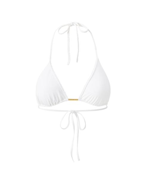 MELISSA ODABASH TASMANIA WHITE BIKINI TOP
