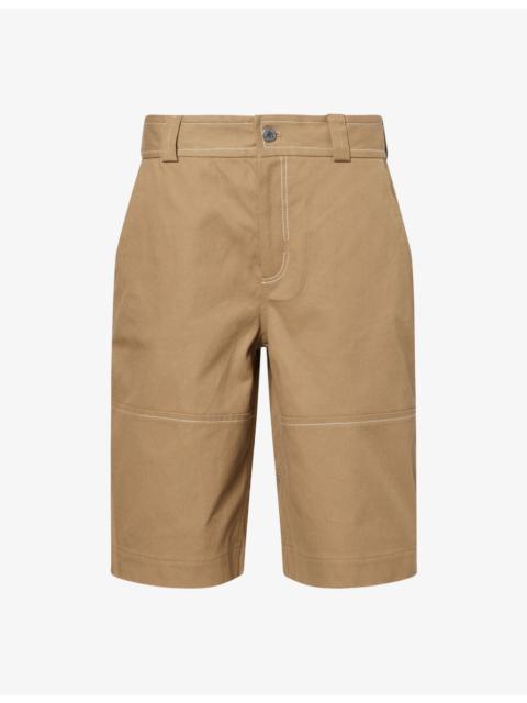 AMI Paris Worker Bermuda Cotton Shorts