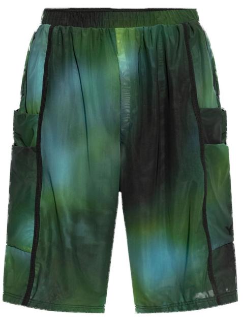 Y-3 printed cargo shorts