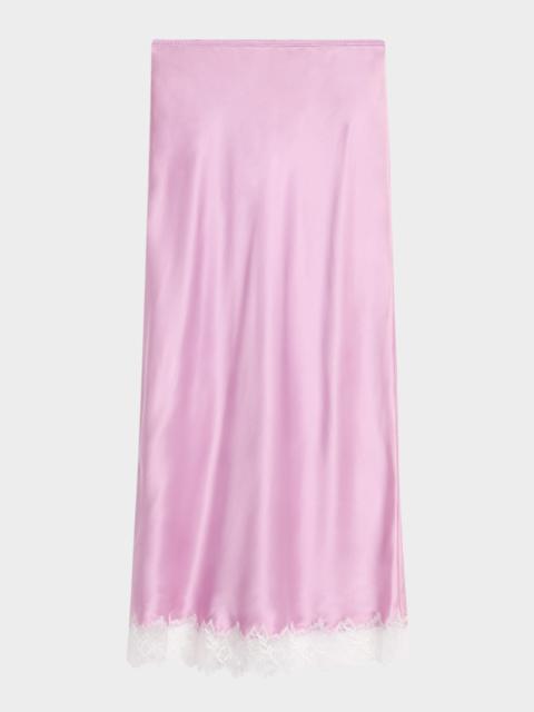 SABLYN Miranda Bias-Cut Silk Skirt