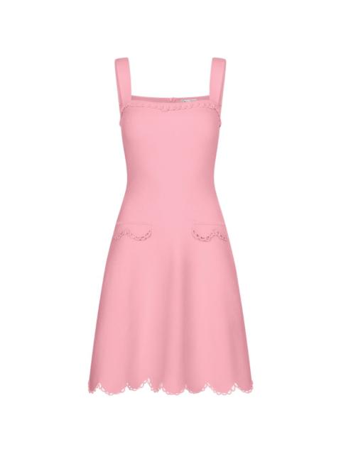 Oscar de la Renta sleeveless square-neck mini dress